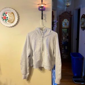 Lululemon Scuba Hoodie 3/4 Zip Cropped